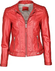 Mustang Lederjacke 31020257 Damen red S