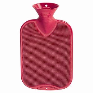 fashy 646-042 Wärmflasche 2,0l Doppell. Thermoplast, cranberry (1 Stück)