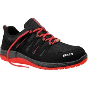 Bezpečnostná nízka obuv WELLMAXX Maddox Black-Red Low, S3, veľkosť 44