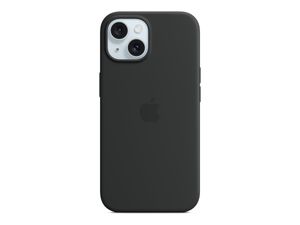 iPhone 15 Silikon Case mit MagSafe - Schwarz