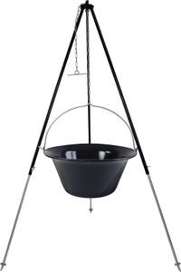 30 Liter Gulaschkessel mit 180 cm Dreibein