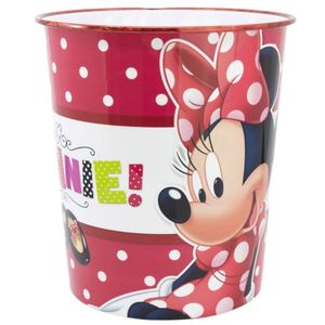 Minnie Maus Kinder Papierkorb Mülleimer Kunststoff Abfalleimer Eimer Minny Mouse