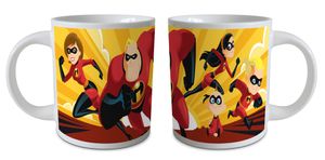 Incredibles, The - Action - Keramik Tasse Kinderbecher - Größe Ø7,3 H8,3 cm