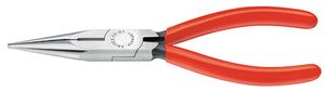 Radiozange L.140mm pol. flach-rd. m.Ku.-Überzug KNIPEX DIN/ISO5745