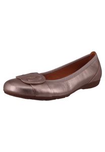 Gabor 64.163 Baleríny - dámská nízká obuv - nazouvací obuv šedá Elegantní NOVINKA