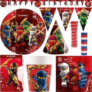 XXL Partyset Lego Ninjago Kindergeburtstag / Geburtstag Partydekoration