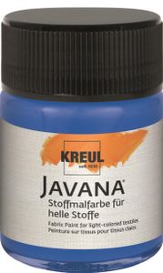 KREUL Javana Stoffmalfarbe für helle Stoffe Royalblau 50 ml