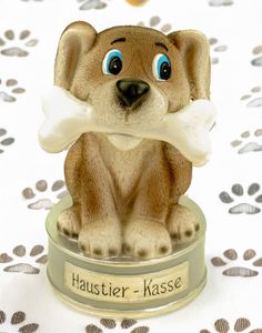 Kremers Schatzkiste Spardose Hund Haustierkasse 17 x 11x9cm Niedliche Sparbüchse