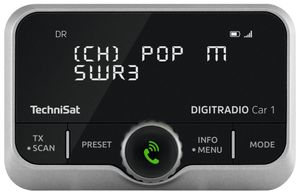 TechniSat Digitradio Car 1 - Auto - Digital - DAB+,FM - 87.5 - 108 MHz - 174 - 240 MHz - 5,08 cm (2