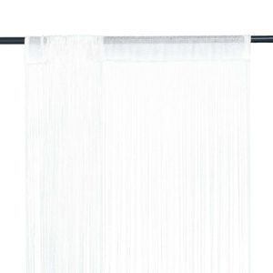 vidaXL String Curtain 2 ks 100 x 250 cm White