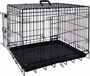 NOBBY Transportkäfig faltbar, schwarz, 56 x 33 x 41 cm