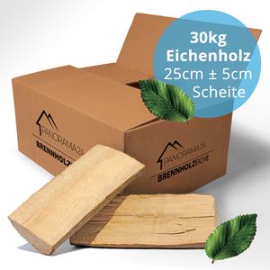 Eichenholz Brennholz Kaminholz Feuerholz trocken <9% ofenfertig ca 25-30cm Eiche