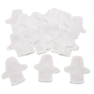 EDUPLAY 370111 Fingerpuppen zum Gestalten, Baumwolle, 7 x 6,5 cm, Loch: Ø 3 cm (20er Pack)