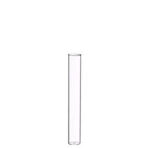 Reagenzglas mit Flachboden, Packung mit 12 Stück, in 3 Größen erhältlich | Glasröhrchen zum Hinstellen, Größe:h.14 Ø 2 cm
