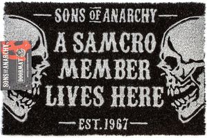 Sons Of Anarchy - Rohožka na dvere NS6124 (jedna veľkosť) (čierna/biela)