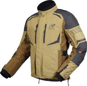 Rukka Ventu-R wasserdichte Motorrad Textiljacke, khaki, 50