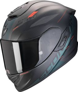 Scorpion Exo-1400 Evo 2 Air Luma Helm, schwarz matt/grün, L (59/60)