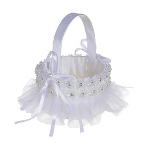 Strohtasche für Damen, Korb, portable, versetzbar, , Strandhandtasche für den Einkauf auf dem Ornament-Berufsmarkt Größe 15 cm x 20 cm Farbe Weiß