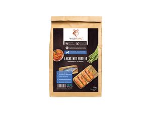 Wildfang Maxi Adult Premium Trockenfutter für Hunde mit 50% Lachs & Forelle 6 kg, getreidefrei, glutenfrei, hypoallergen