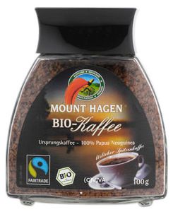 Mount Hagen Löslicher Bohnenkaffee 100g