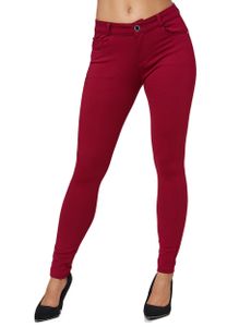 Damen Push Up Hose Skinny Stretch High Waist Treggings Übergröße | 38