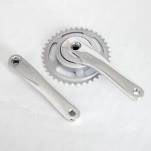 Gazelle Crankset Linea 38T Aluminium / Stahl Silber