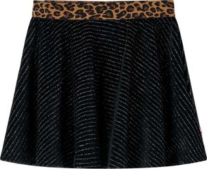 vidaXL Kinderrock mit Bund in Leopardenmuster Schwarz 104