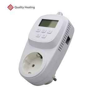 Thermostat Steckdose - Weiß - WiFi, 3600W, mit externem Sensor