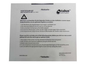 Súprava ochranných fólií proti poškriabaniu Tubus transparentná