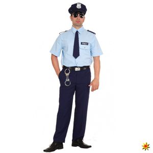 Kostüm Polizist, Uniform Polizei blau, Größe:54 / 56