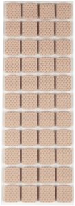 Anti-Rutsch Pads Bodengleiter beige selbstklebend in rund und eckig auswählbar (Eckig 20 x 20 mm)