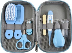 Babypflege-Set Baby-Maniküre-Set, 8-teilige Babypflegen für Baby, Blau