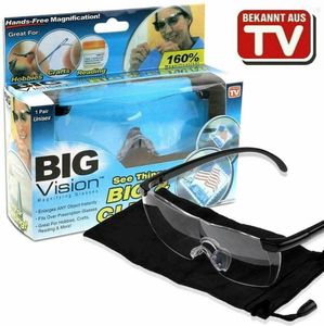Big Vision Zoom 160% Vergrößerungsbrille Vergrößerungsgläser Lupeneffekt aus TV