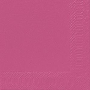 Duni Cocktail Servietten fuchsia 3lagig Tissue 24x24cm 20 Stück