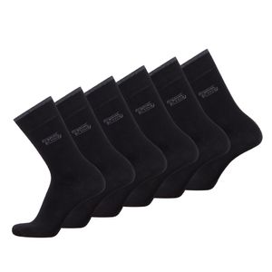 camel active Herren Socken, 6er Pack - Kurzsocken, Basic Schwarz 43-46