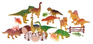 Dinosaurier Spielfiguren Set - 22 Teile - Kinder Spielzeug Dino Figuren - Tierfiguren Spielset Abenteuer Kinderspielzeug