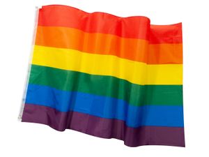 Regenbogen - LGBT - CSD Fahne 150x90cm 2 Ösen, Hissfahne, Flagge für Mast
