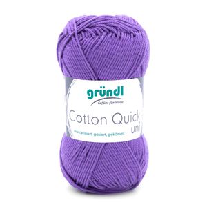 Gründl Wolle Baumwolle Quick 50 g uni lila