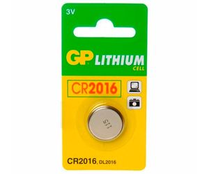 1x5 GP CR 2016 Lithium 3 Volt Knopfzellen            0602016C5