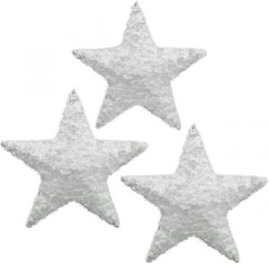 Deko-Sterne Weiß Weihnachten Deko 15cm 6er-Set Basteln Fenster