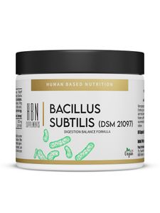 HBN - Bacillus Subtilis (DSM 21097) - 60 Kapseln I Probiotika I Darmflora I Blähbauch I Verdauungsprobleme I Verdauung I Gerstengras I vegan