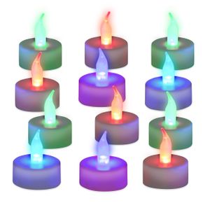 relaxdays 12 x LED tea light zmiana koloru