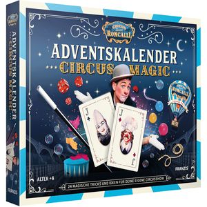 FRANZIS 67188 - Roncalli Adventskalender Circus Magic, 24 magische Tricks und Ideen für die eigene Circusshow, für Kinder ab 8 Jahren