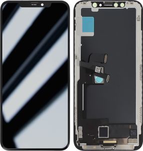Clappio, Alcalian LCD-Bildschirm für iPhone X + Touchscreen mit Gehäuse, Schwarz