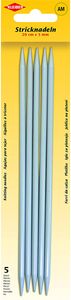 KLEIBER Stricknadel-Set / Strumpfspiele 200 mm x 5,0 mm 5 Aluminium-Stricknadeln