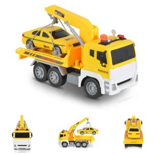 Moni Spielzeug-Pannen-LKW WY831A beweglicher Kran Unfallauto Soundfunktion 1:12 gelb
