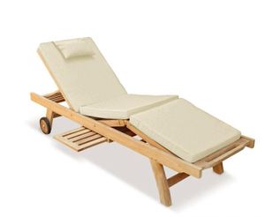 Liegenauflage 200cm x 58cm für Gartenliege Enna TL-3002 Creme