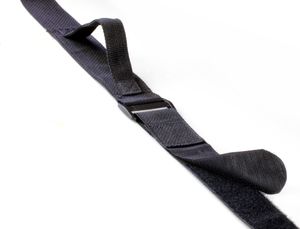 VELCRO® Verstellbarer Tragegurt mit Klettverschluss Carry, Haken & Flausch Gurt 50mm x 1.8m x 1 Schwarz