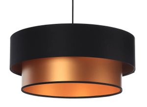 Lampa wisząca DOUBLE BLACK 50 miedziana/czarna