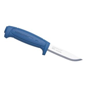 Morakniv BASIC 546, Feststehendes Messer mit blauen Gummi Griff Marine